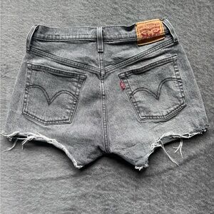 Levi's Women's Charcoal Jean Shorts